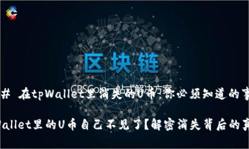 ### 在tpWallet里消失的U币：你必须知道的事情

tpWallet里的U币自己不见了？解密消失背后的真相！